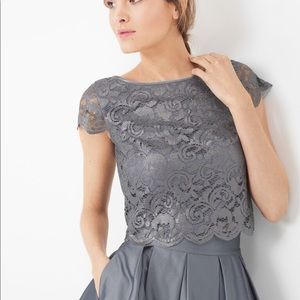 White House Black Market Lace Top